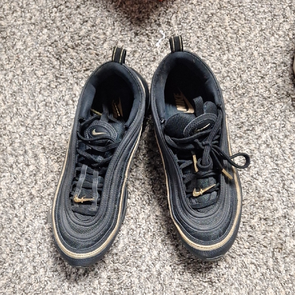 Nike Black and Gold Sneakers